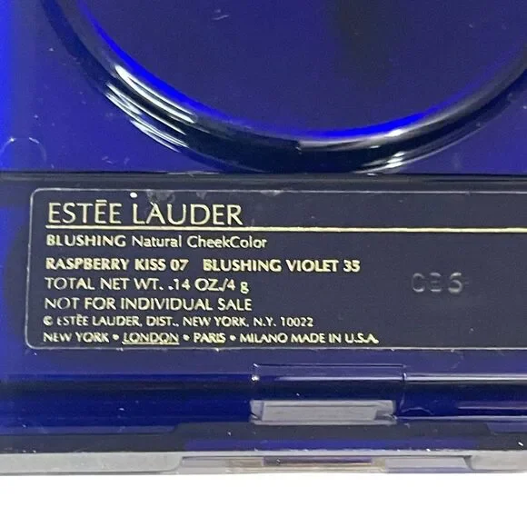 Estee Lauder Blush Makeup Raspberry Kiss 07 Blushing Violet .14 OZ Vintage NOS - Picture 3 of 4